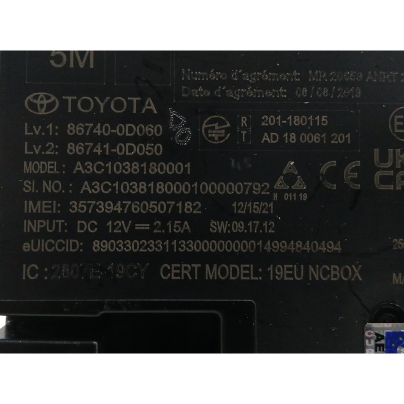 MODULO ELECTRONICO 867410D050 A3C1038180001