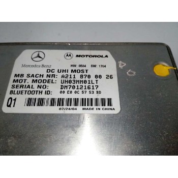 Recambio de modulo electronico para mercedes-benz clase c (w203) berlina 220 cdi (la) (203.008) referencia OEM IAM A2118700026 B