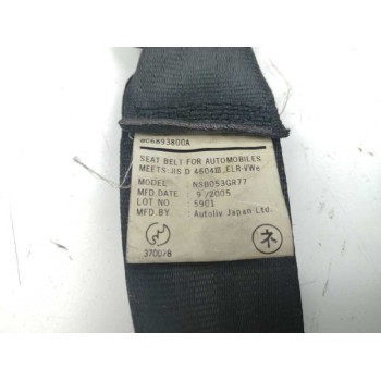 Recambio de cinturon seguridad trasero derecho para honda fr-v (be) 2.2 ctdi referencia OEM IAM 606893800A  