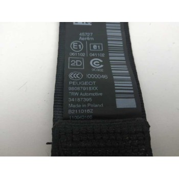Recambio de cinturon seguridad trasero derecho para peugeot 308 gti referencia OEM IAM 98087918XX  