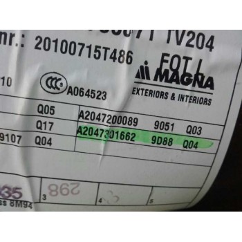 Recambio de guarnecido puerta trasera izquierda para mercedes-benz clase c (w204) berlina c 200 cdi blueefficiency (204.001) ref