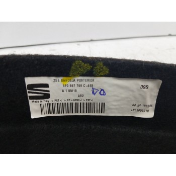 Recambio de bandeja trasera para seat ibiza v (kj1, kjg) 1.6 tdi referencia OEM IAM 6F0867769C  
