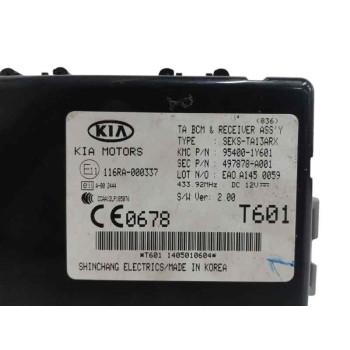 Recambio de modulo electronico para kia picanto ii (ta) 1.0 referencia OEM IAM 954001Y601 497878A001 