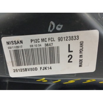 Recambio de faro izquierdo para nissan juke (f15) 1.5 dci referencia OEM IAM 26125BV80D  90123833