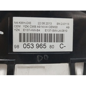 Recambio de cuadro instrumentos para peugeot 2008 (--.2013) 1.6 16v e-hdi fap referencia OEM IAM 9805396580 9805341480 