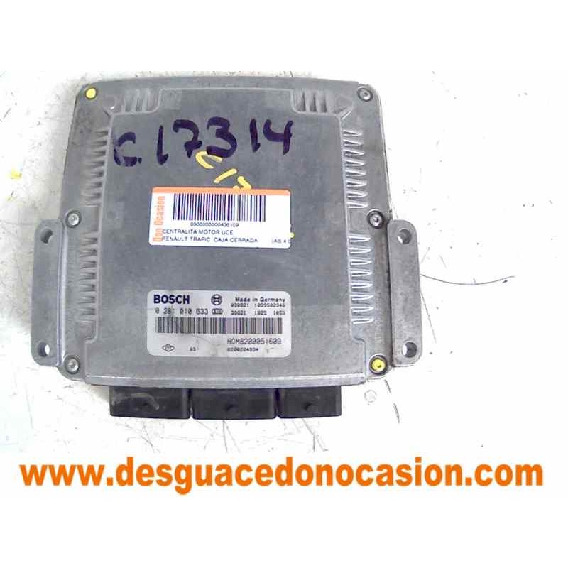 Recambio de centralita motor uce para renault trafic caja cerrada (ab 4.01) l2h2 2,9t caja cerrada, techo elevado, largo referen