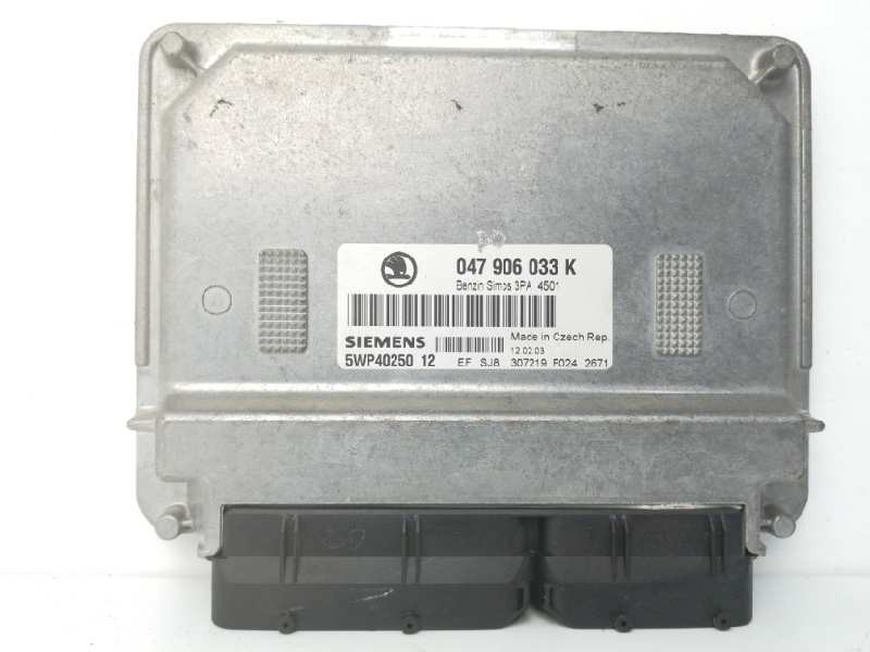 Recambio de centralita motor uce para skoda fabia (6y2/6y3) 1.4 referencia OEM IAM 047906033K 5WP4025012 