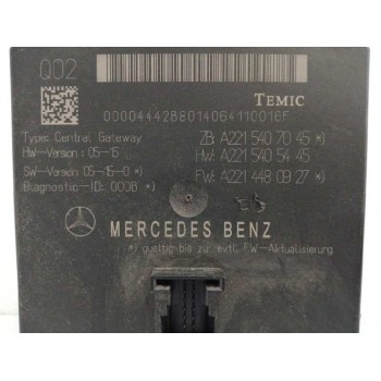 Recambio de modulo electronico para mercedes-benz clase s (w221) berlina 3.5 v6 cat referencia OEM IAM A2215407045  