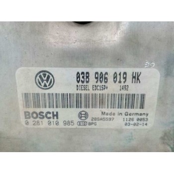 Recambio de centralita motor uce para seat toledo (1m2) 1.9 tdi referencia OEM IAM 038906019HK 0281010985 
