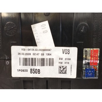 Recambio de cuadro instrumentos para seat altea xl (5p5) 1.4 16v tsi referencia OEM IAM 1P0920850B A2C53348099 