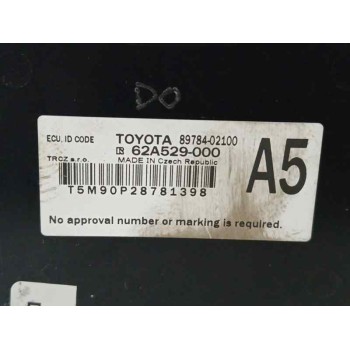 Recambio de modulo electronico para toyota corolla station wagon (_e21_) 2.0 hybrid (mzeh12) referencia OEM IAM 8978402100  
