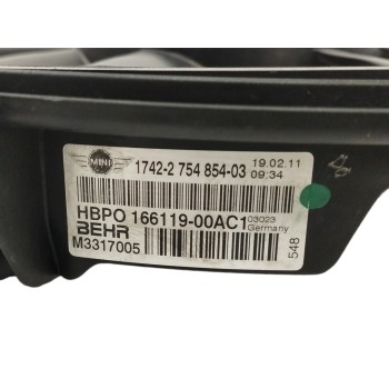 Recambio de electroventilador para mini mini (r56) one referencia OEM IAM 17422754854 16611900AC1 M3317005