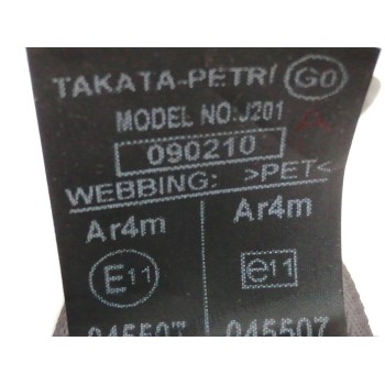 Recambio de cinturon seguridad trasero derecho para honda civic berlina 5 (fk) 1.4 cat referencia OEM IAM 82450SMGE01ZA  