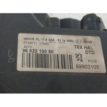 Recambio de faro derecho para peugeot 3008 i monospace (0u_) 1.6 thp referencia OEM IAM 9682519080  
