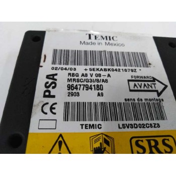 Recambio de centralita airbag para citroën c3 1.4 hdi referencia OEM IAM 9647794180  