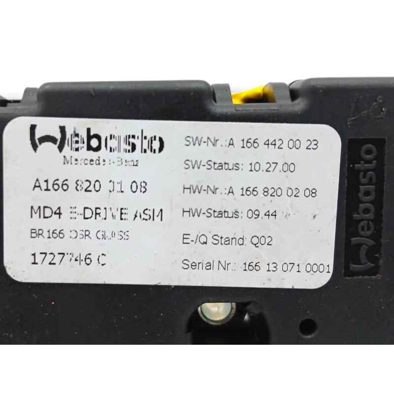 MOTOR TECHO ELECTRICO A1668200208