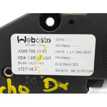 Recambio de motor techo electrico para mercedes-benz gle (w166) 250 d 4-matic (166.004) referencia OEM IAM A1669069600  