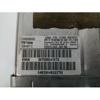 Recambio de airbag delantero derecho para bmw x3 (e83) 2.0d referencia OEM IAM 39705604107 291260115292 