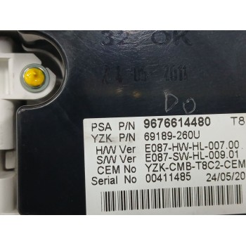 Recambio de cuadro instrumentos para peugeot 3008 i monospace (0u_) 1.6 thp referencia OEM IAM 9676614480  9674982480