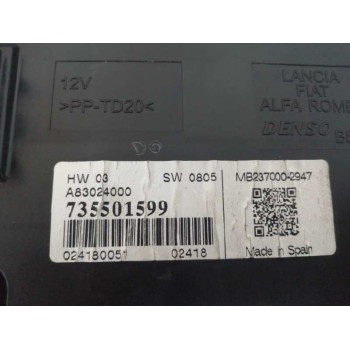 Recambio de mando climatizador para fiat punto (199) nueva coleccion referencia OEM IAM 735501599  