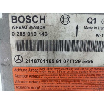 Recambio de centralita airbag para mercedes-benz clase cls (w219) 3.0 cdi cat referencia OEM IAM 2118701185 0285010146 