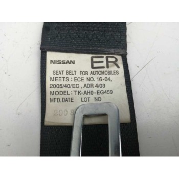 Recambio de cinturon seguridad trasero derecho para nissan x-trail (t31) 2.0 dci turbodiesel cat referencia OEM IAM TKAH0EG459  