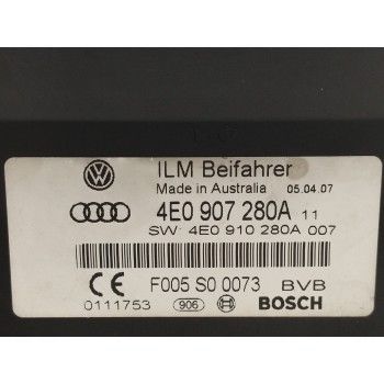Recambio de modulo electronico para audi a8 (4e2) 3.0 v6 24v tdi referencia OEM IAM 4E0907280A CONTROL DE RED F005S00073