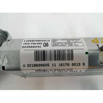 Recambio de airbag lateral trasero derecho para mercedes-benz clase s (w221) berlina 3.5 v6 cat referencia OEM IAM 2218600605 30