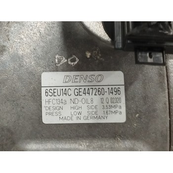 Recambio de compresor aire acondicionado para toyota verso 1.6 16v cat referencia OEM IAM GE4472601496 6SEU14C HCF134A