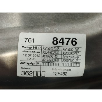 Recambio de elevalunas trasero izquierdo para mercedes-benz clase e (w212) familiar 250 cdi blueefficiency (212.203) referencia 