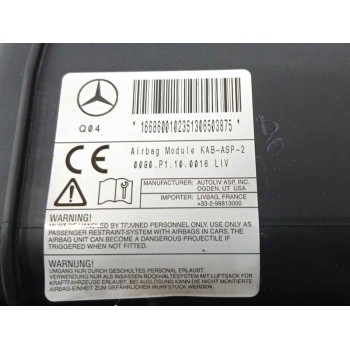 Recambio de airbag delantero izquierdo para mercedes-benz gle (w166) 250 d 4-matic (166.004) referencia OEM IAM 16686001023 DE R