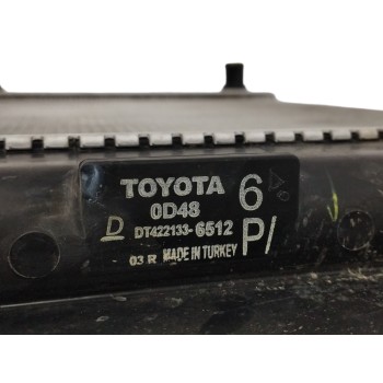 Recambio de radiador agua para toyota verso 1.6 16v cat referencia OEM IAM DT4221336512  