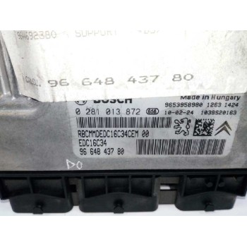 Recambio de centralita motor uce para citroën c4 berlina cool referencia OEM IAM 9664843780 0281013872 
