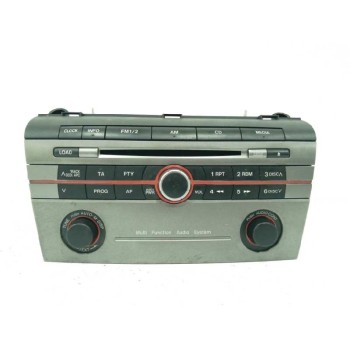 Recambio de sistema audio / radio cd para mazda 3 berlina (bk) 1.6 cd diesel cat referencia OEM IAM BR2B66AR0 BS3J669R0 