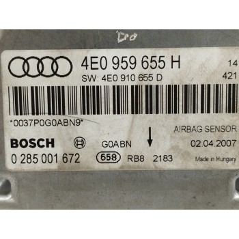 Recambio de centralita airbag para audi a8 (4e2) 3.0 v6 24v tdi referencia OEM IAM 4E0959655H 0285001672 