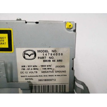 Recambio de sistema audio / radio cd para mazda 3 berlina (bk) 1.6 cd diesel cat referencia OEM IAM BR2B66AR0 BS3J669R0 