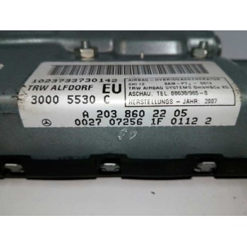Recambio de airbag lateral delantero derecho para mercedes-benz clase c coupé (cl203) c 180 kompressor (203.746) referencia OEM 