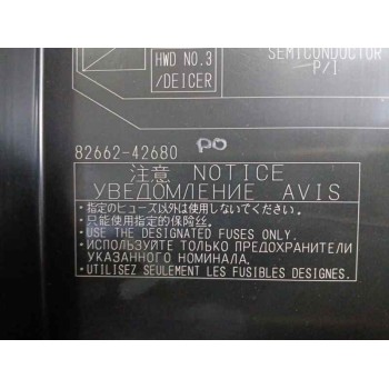 Recambio de caja reles / fusibles para toyota bz4x (_eam1_) ev (xeam10) referencia OEM IAM 8266242680 8264442010 