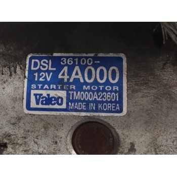 Recambio de motor arranque para kia sorento 2.5 crdi cat referencia OEM IAM 361004A000 TM000A23601 