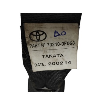 Recambio de cinturon seguridad delantero derecho para toyota verso 1.6 16v cat referencia OEM IAM 732100F053  