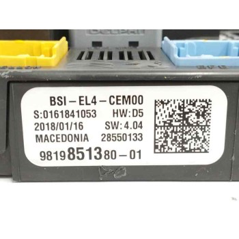 Recambio de caja reles / fusibles para citroën c4 picasso ii 1.6 bluehdi 120 referencia OEM IAM 9819851380  
