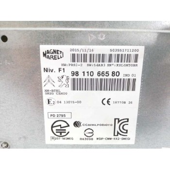 Recambio de sistema navegacion gps para peugeot 208 1.6 blue-hdi fap referencia OEM IAM 9811066580  