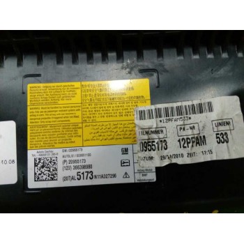 Recambio de airbag delantero derecho para opel insignia sports tourer edition referencia OEM IAM 20955173  