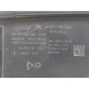 Recambio de piloto delantero izquierdo para citroën c4 picasso 1.2 12v e-thp referencia OEM IAM 9676036380  