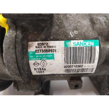 Recambio de compresor aire acondicionado para renault kangoo (f/kc0) 1.5 dci diesel referencia OEM IAM 8200716562 SD6V12 