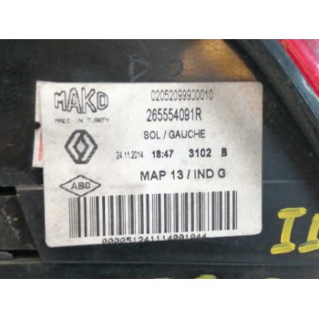 Recambio de piloto trasero izquierdo para renault clio iv 1.5 dci diesel fap referencia OEM IAM 265554091R  