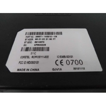 Recambio de modulo electronico para ford focus lim. (cb8) 1.0 ecoboost cat referencia OEM IAM AM5T14D212EB  