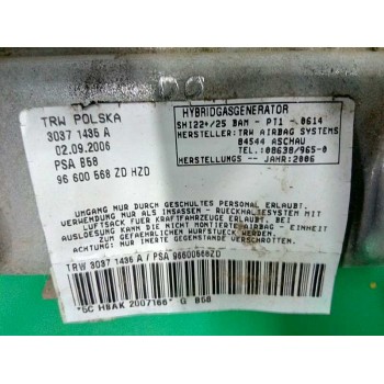 Recambio de airbag delantero izquierdo para citroën c4 grand picasso sx referencia OEM IAM 96600568ZD DE RODILLAS 