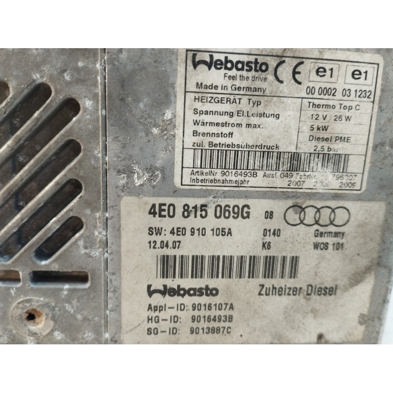 MOTOR CALEFACCION WEBASTO