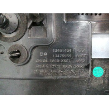 Recambio de aleron trasero para opel crossland x referencia OEM IAM 13481454 BLANCO 